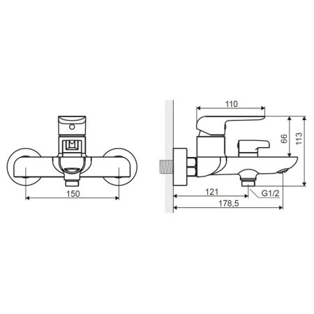 Смеситель Excellent Clever ARAC.4105CR 