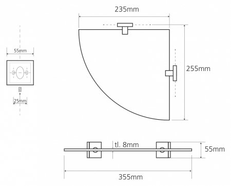 Полка Bemeta Beta 132102012 