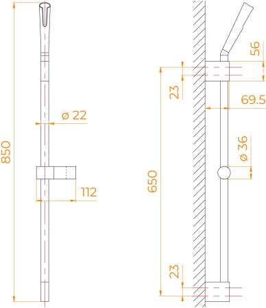 Душевая стойка поворотная RGW SP-253 