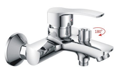 Смеситель для ванны HAIBA HB6070 хром 