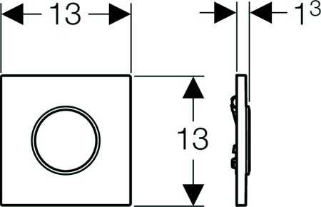 Ручной пневмопривод смыва Geberit Sigma 10 116.015.KN.1 для писсуара 