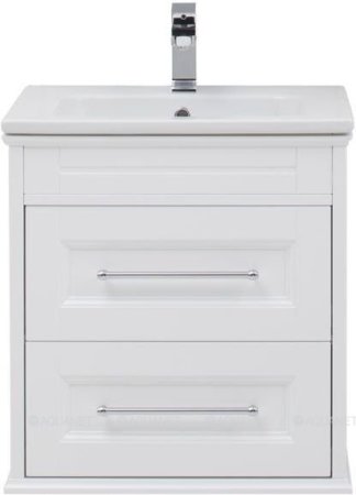 Тумба с раковиной Aquanet Бостон М 60 белый 