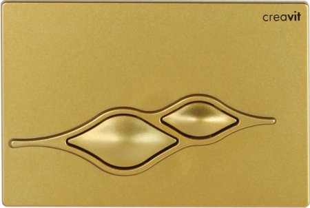 Кнопка смыва Creavit Ufo GP1006.00 золото матовое 