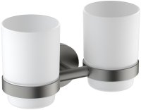 Стакан для ванной комнаты двойной Timo Saona 13034/18, черное золото