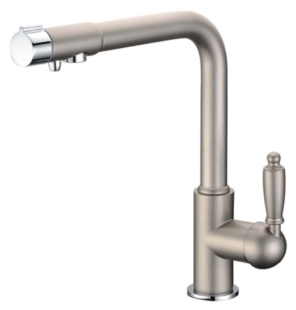 Смеситель для кухонной мойки Zorg Clean Water ZR 320 YF-33 аллюметаллик 