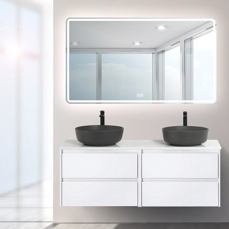 Зеркало BelBagno 140 SPC-MAR-1400-800-LED-TCH-WARM с подсветкой с подогревом с сенсорным выключателем 