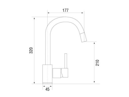 Смеситель для кухни Longran Logic LM2101 Оникс 