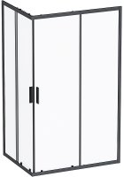Душевой уголок AM.PM Gem S 120х90 W93G-404-120290-BT профиль Черный матовый стекло прозрачное