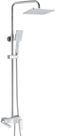 Душевая система Rose R1436F, белый/хром 