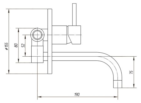 Смеситель Migliore Fortis ML.FRT-5246 Cr для раковины 