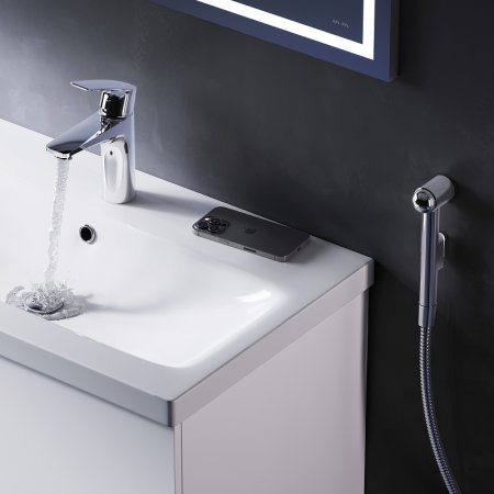 Смеситель для раковины AM.PM Gem F90A03000 с гигиеническим душем Хром 