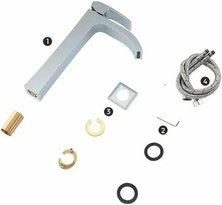 Смеситель для раковины Gappo G07 G1007-81 Хром 