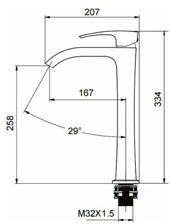 Смеситель для раковины Gappo G07 G1007-81 Хром 