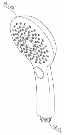 Ручной душ AM.PM Inspire V2.0 F0250A000 Хром 