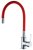 Смеситель Ledeme L4898-1 для кухонной мойки, хром/ красный 