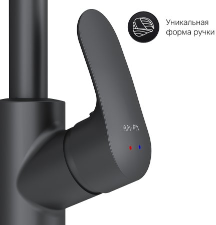 Смеситель для кухни AM.PM Like F8005722 Черный 