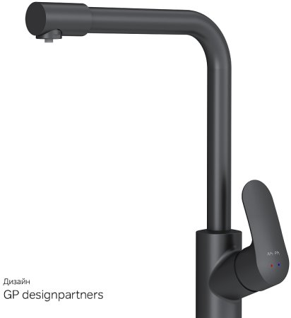 Смеситель для кухни AM.PM Like F8005722 Черный 