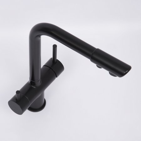 Смеситель WasserKRAFT A8367 для кухонной мойки, черный 