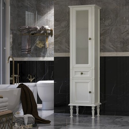 Шкаф пенал Opadiris Кантара 46 L 00-00004342 Слоновая кость 