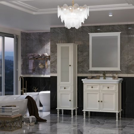 Шкаф пенал Opadiris Кантара 46 L 00-00004342 Слоновая кость 