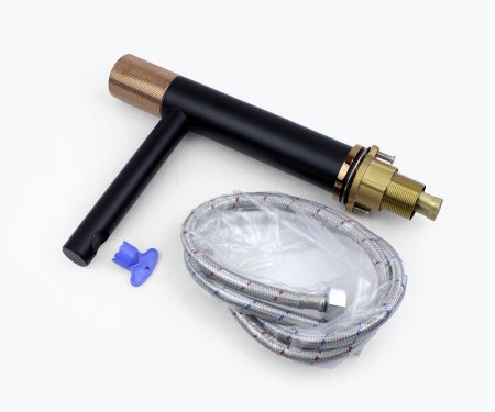 Смеситель для раковины Bronze de Luxe Avantgarde 2010MH Черный Розовое золото 