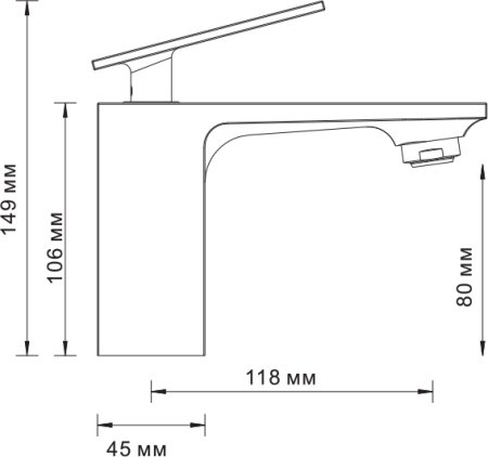 Смеситель WasserKRAFT Alme 1503 для раковины 