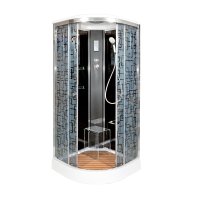 Душевая кабина Deto BМ1510 с электрикой BLACK Душевая кабина Deto BМ1510 с электрикой BLACK