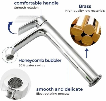 Смеситель для раковины Frap H71 F1071-2 Хром 