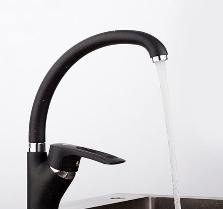 Смеситель для кухни Frap F4166-7 Черный матовый 