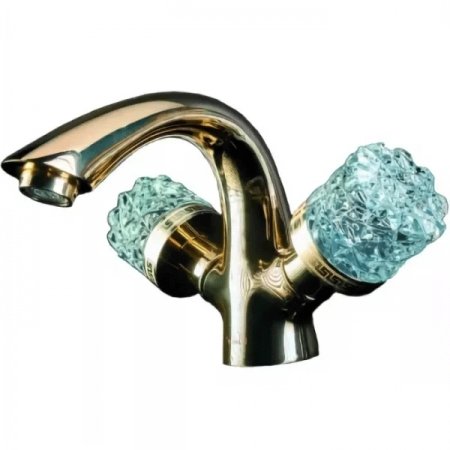 Смеситель для раковины Boheme Crystal 311-CRST Бронза 