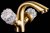 Смеситель для раковины Boheme Crystal 311-CRST Бронза 