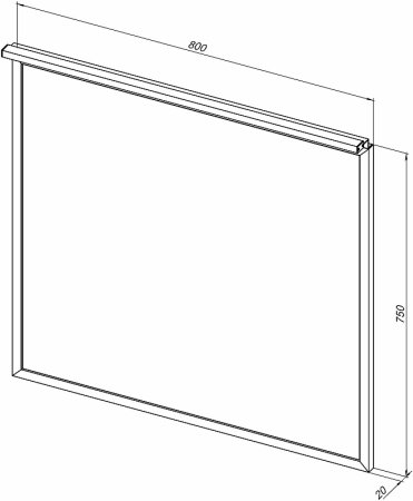 Зеркало Allen Brau Priority 80 1.31015.02 с подсветкой Серебро браш 