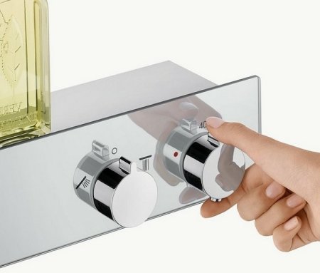 Смеситель для ванны Hansgrohe ShowerTablet 13107000 с термостатом Хром 