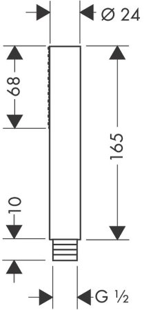 Ручной душ Axor Starck 10531000 Хром 