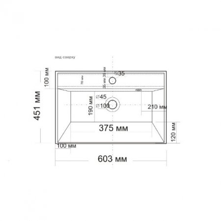 Тумба Санта Лондон 60 подвесная с умывальником Classic 60 