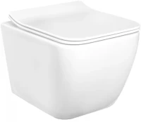 Подвесной безободковый унитаз с сиденьем микролифт Rea Martin REA-C8006