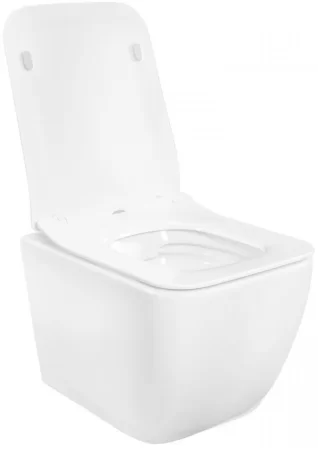 Подвесной безободковый унитаз с сиденьем микролифт Rea Martin REA-C8006 