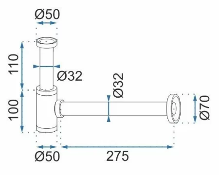 Сифон для раковины Rea REA-A8541 
