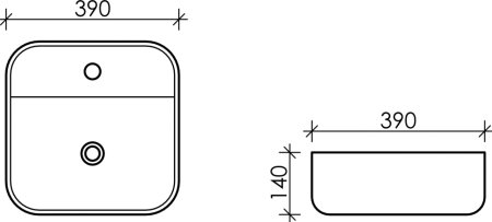 Раковина Ceramica Nova Element 39 см CN5014 