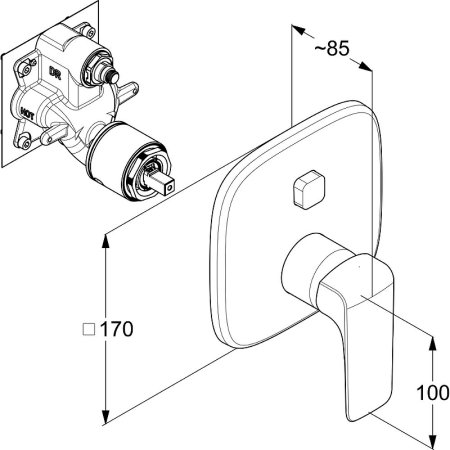 Душевая система Kludi Ameo 416720575 Хром 
