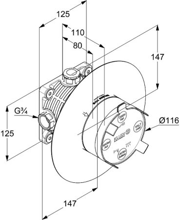Душевая система Kludi Ameo 416720575 Хром 