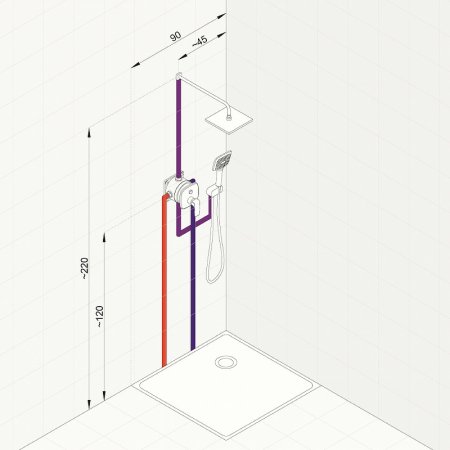 Душевая система Kludi Ameo 416720575 Хром 