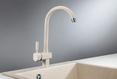 Смеситель Granula ST-31 для кухонной мойки, бежевый 