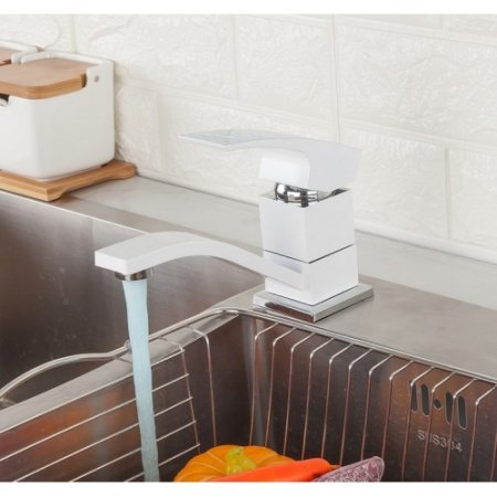 Смеситель для раковина Gappo Jacob G4507-7 белый/хром 