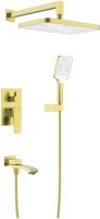 Душевая система встраиваемая Raglo R01.27.03, сатин золотой