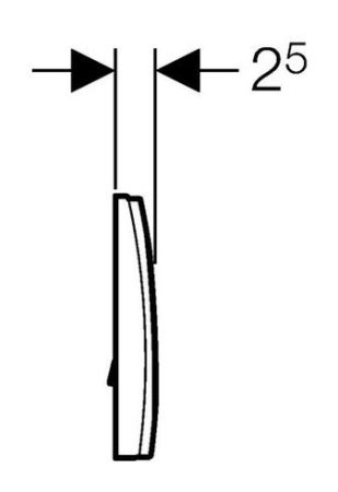 Кнопка смыва Geberit Delta 11 115.120.11.1 белая 