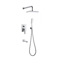 Душевая система встраиваемая Landberg LB5030P CW белый / хром