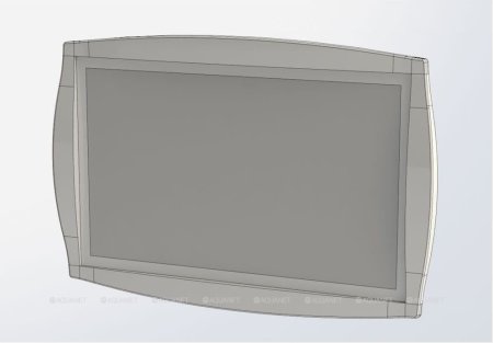 Зеркало Aquanet Виктория 120 черный/золото 