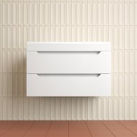 Тумба подвесная Style Line "Остин" под раковину Фортуна 80 2 ящ белый эмаль PLUS