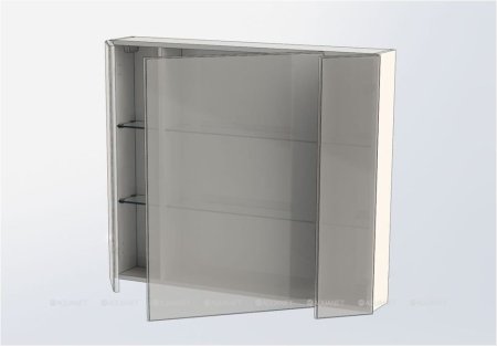 Зеркало-шкаф Aquanet Эвора 100 дуб антик 